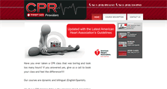 Desktop Screenshot of cprfirstaidprovider.com